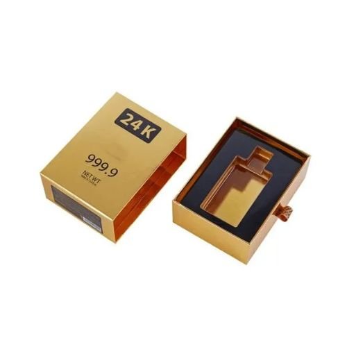 Gold Sliding Cardboard Perfume Boxes