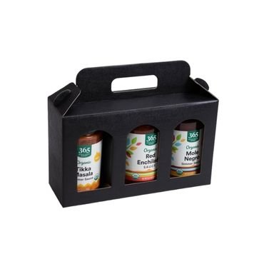 Triple Jar Packaging Box with Carrier