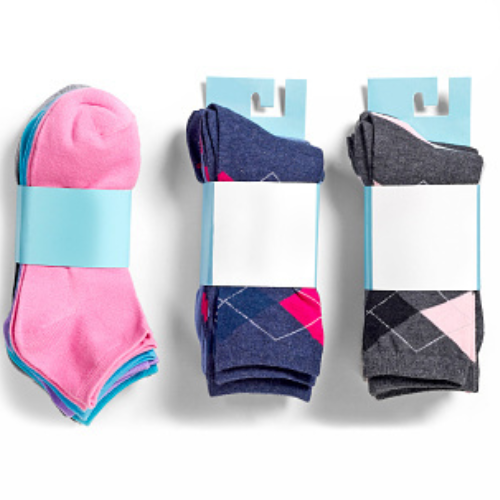 Cardstock Sock Packaging