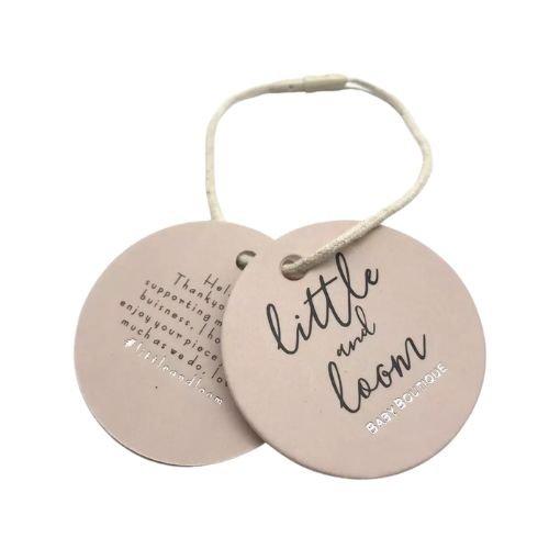 Circular Shape Hang Tag Label