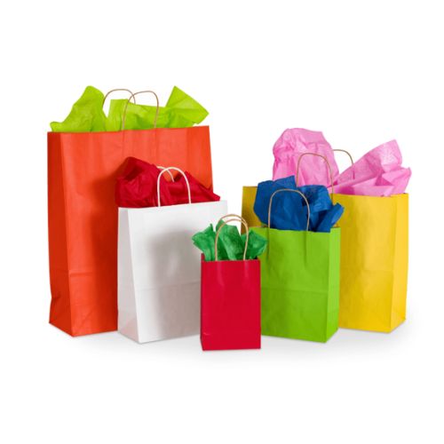 Colored Shopping Paper Bags