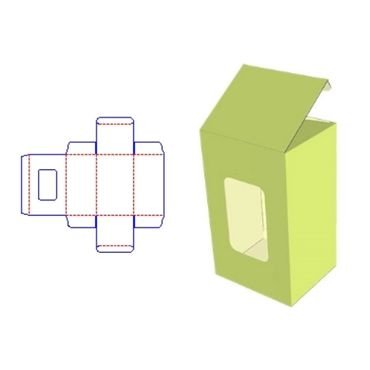 STE Paper Box with Tab Template