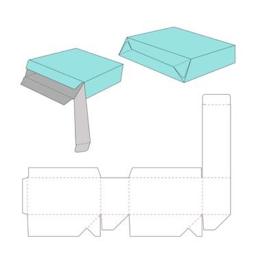 Tuck Top Auto Bottom Box Template